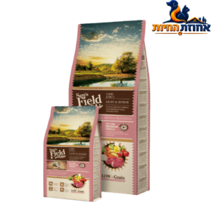 Sam’s Field Light & Senior – מזון לכלבים מבוגרים ובקרת משקל עם כבש ואורז 13 ק"ג